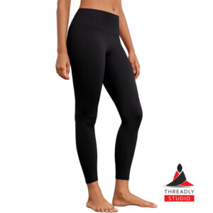 High-Waisted Tummy Control Leggings – Seamless Front, Butt-Lifting Workout Tights