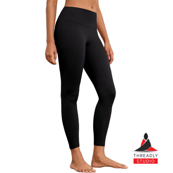 High-Waisted Tummy Control Leggings – Seamless Front, Butt-Lifting Workout Tights